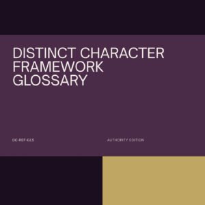 Distinct Character Framework Glossary
