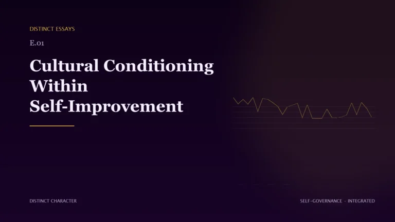 Abstract Distinct Character editorial artwork for Cultural Conditioning Within Self-Improvement.