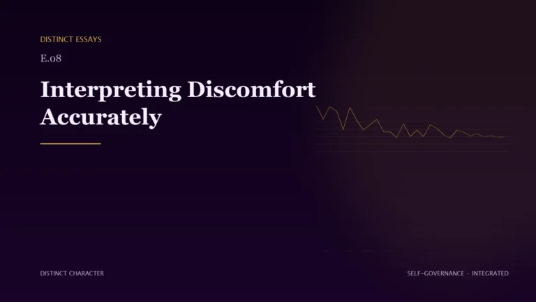 Abstract Distinct Character editorial artwork for Interpreting Discomfort Accurately.